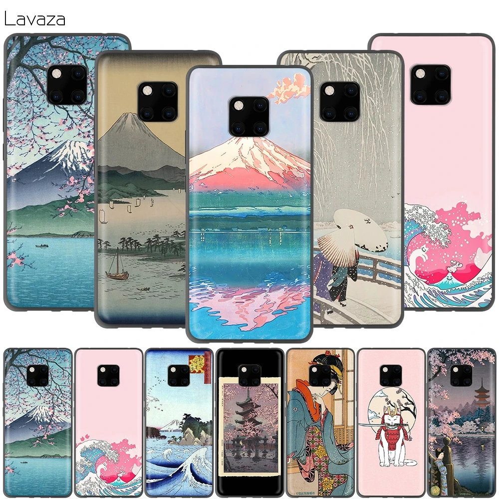 Чехол Lavaza с японским краном Fuji Mountain Wave для Huawei P30 P20 P10 P9 P8 Mate 20 10 Pro Lite P Smart