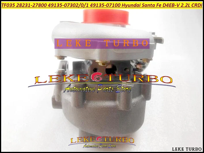 TF035HM Turbo 28231-27750 49135-07400 28231-27760 49135-07410 28231-27850 для Hyundai Santa Fe Grandeur CRDi 2.2L D4EB 155HP |