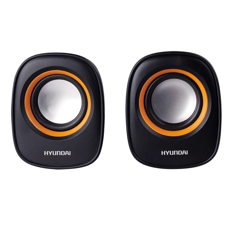 HYUNDAI проводной мини динамик компьютера портативный USB Plug and Play двухканальный 3D