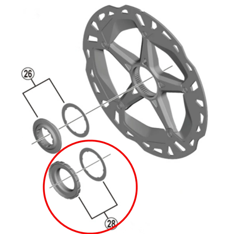 Shimano через ось ступицы колеса XT M8010 Центральный замок диск ротор E-THRU BOOST внешне зубчатый Тип стопорное кольцо