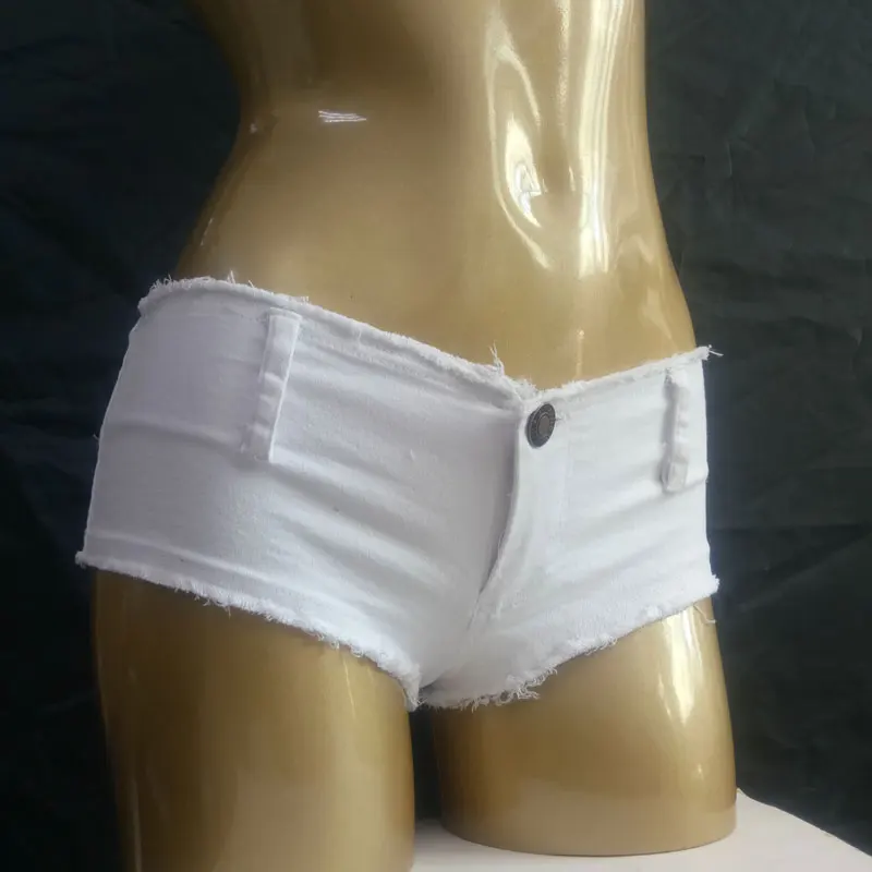 Сексуальные женские джинсовые шорты с кисточками и низкой талией сексуальные