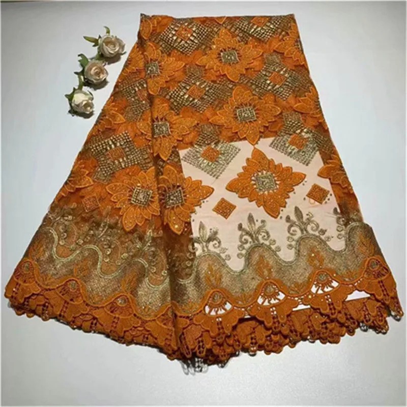 

African Lace Fabric 2019 Embroidered Nigerian Laces Fabric Bridal High Quality French Tulle Lace Fabric For Women Dress