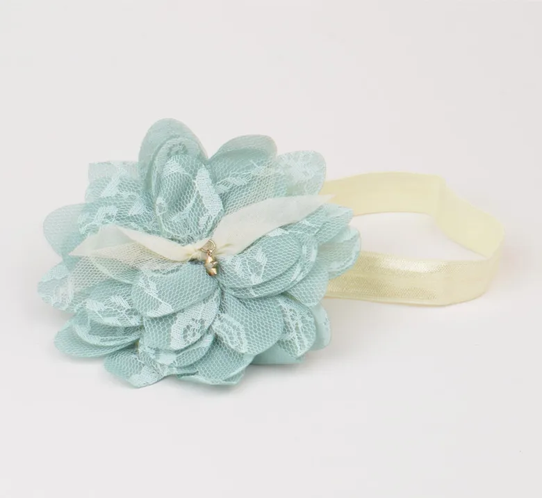 1 шт. Детские эластичные кружевные повязки на голову с цветами|kids headwear|headband newbornhair