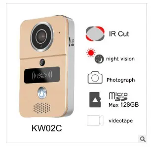 Высокопрочный закаленное стекло поверхность видео домофон прозрачные