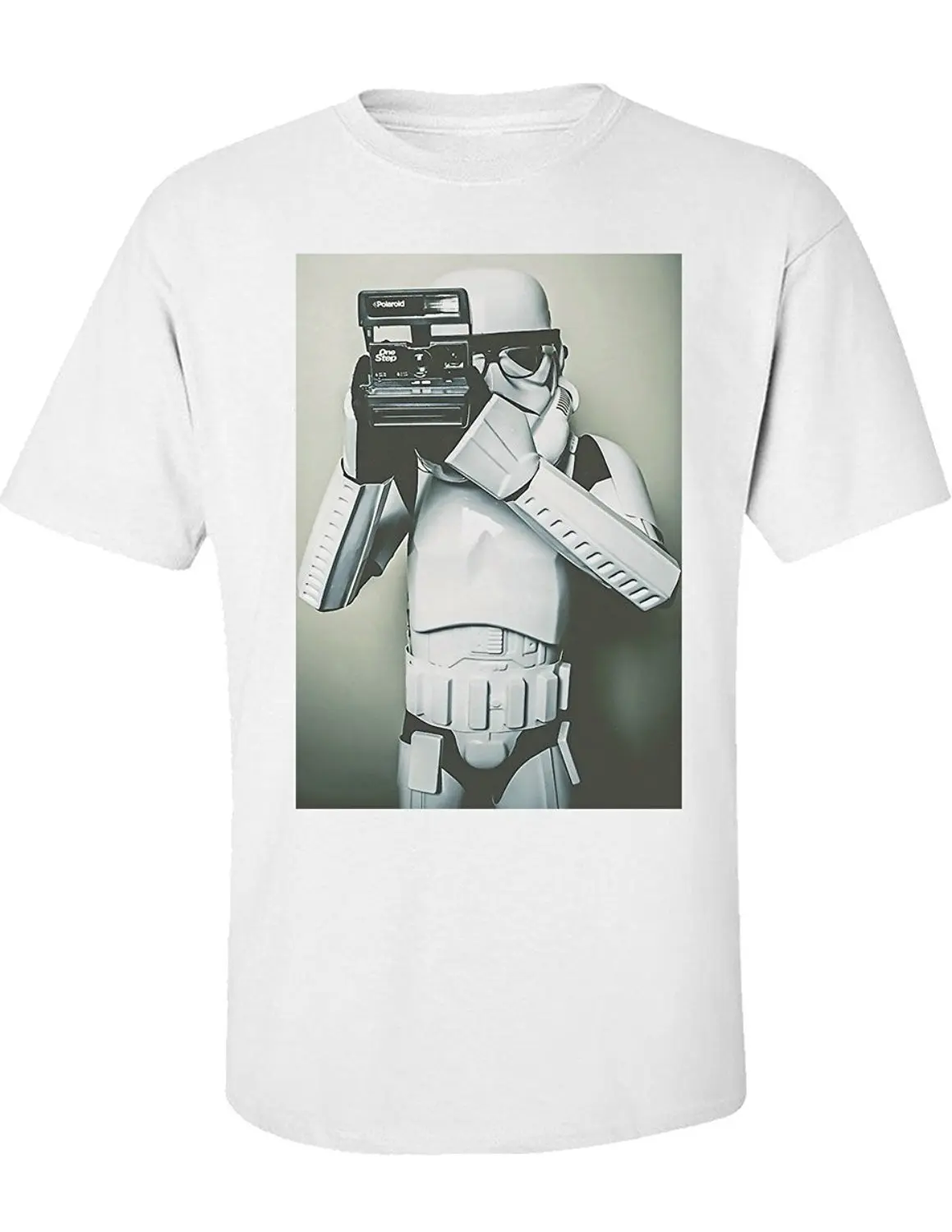 Ретро с принтом из 100% хлопка футболка смешные Stormtrooper Trooper Star Wars Кофе Темная