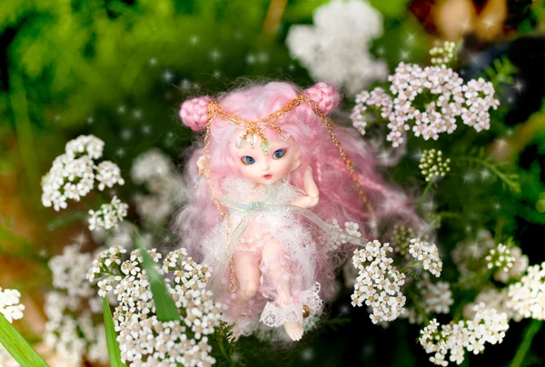 Fairyland FL Realpuki Роро BJD кукла 1/13 розовая улыбка эльфы игрушки