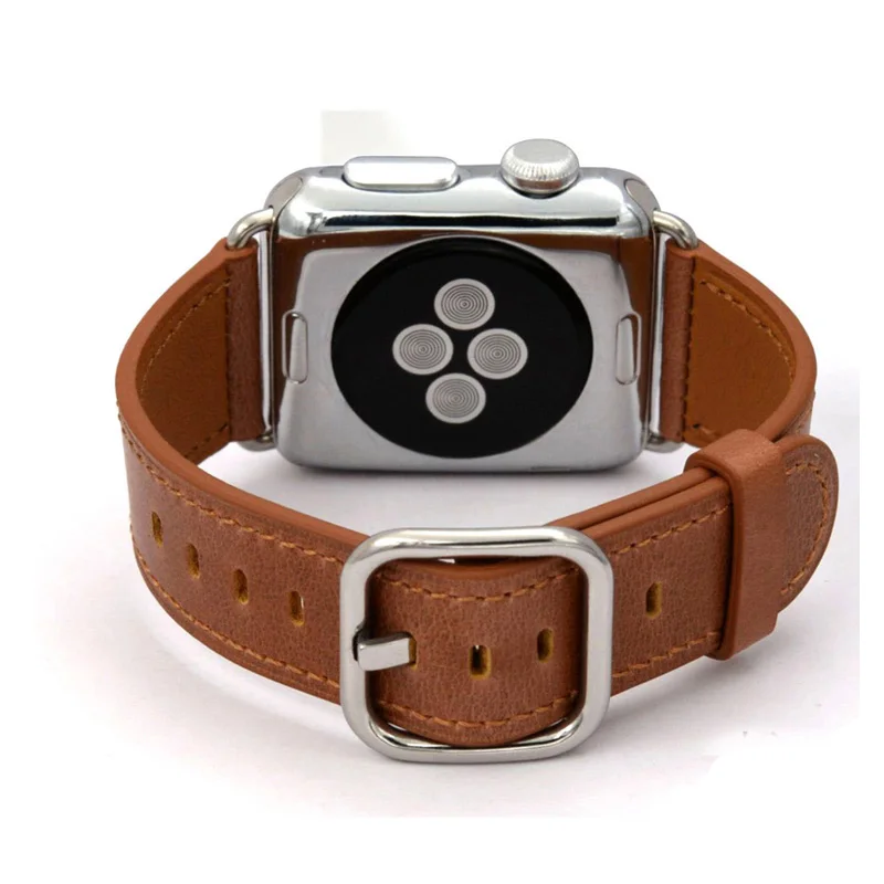 HOKE кожаный современный ремешок с пряжкой для iwatch серии 3/2/1 Apple Watch 3 42 мм/38 мм i ремешок для часов наручный ремень браслет ремешок для часов