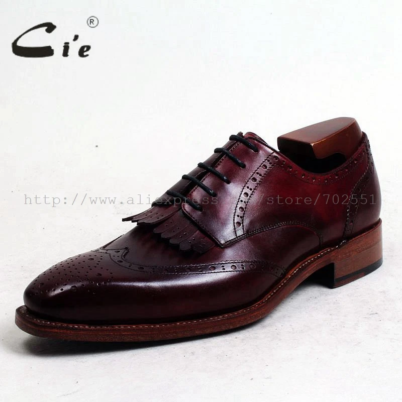 Мужские туфли на заказ из натуральной телячьей кожи с квадратным носком|wine shoes
