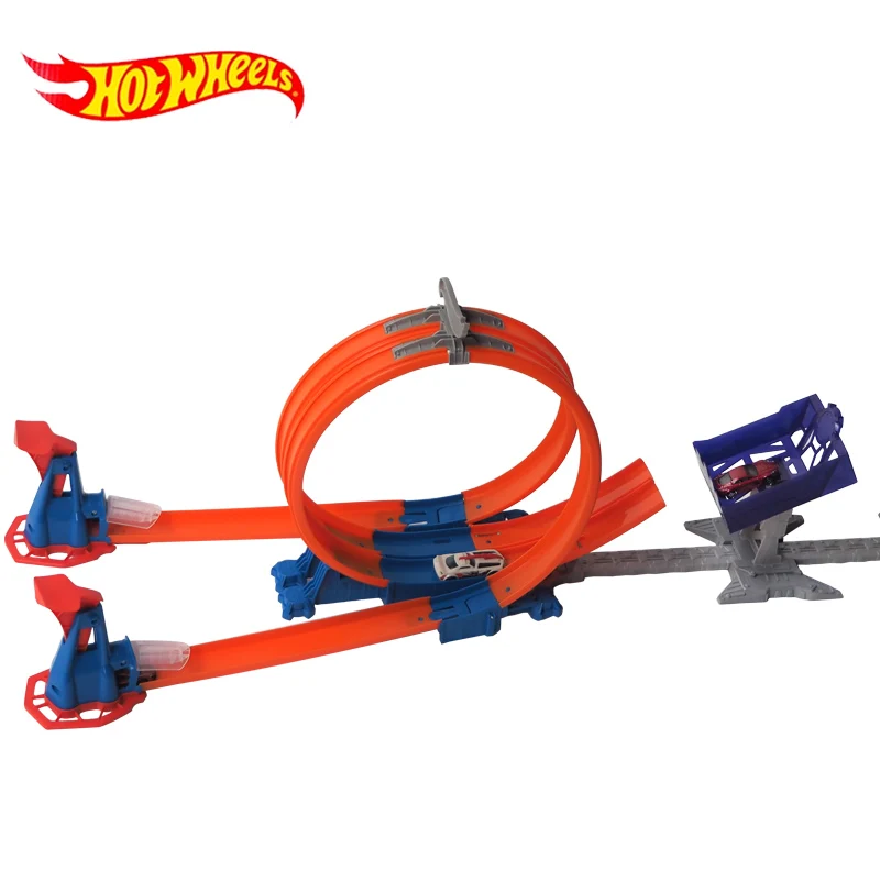 Лидер продаж набор пусковых дорожек Hot Wheels Детская электрическая квадратная