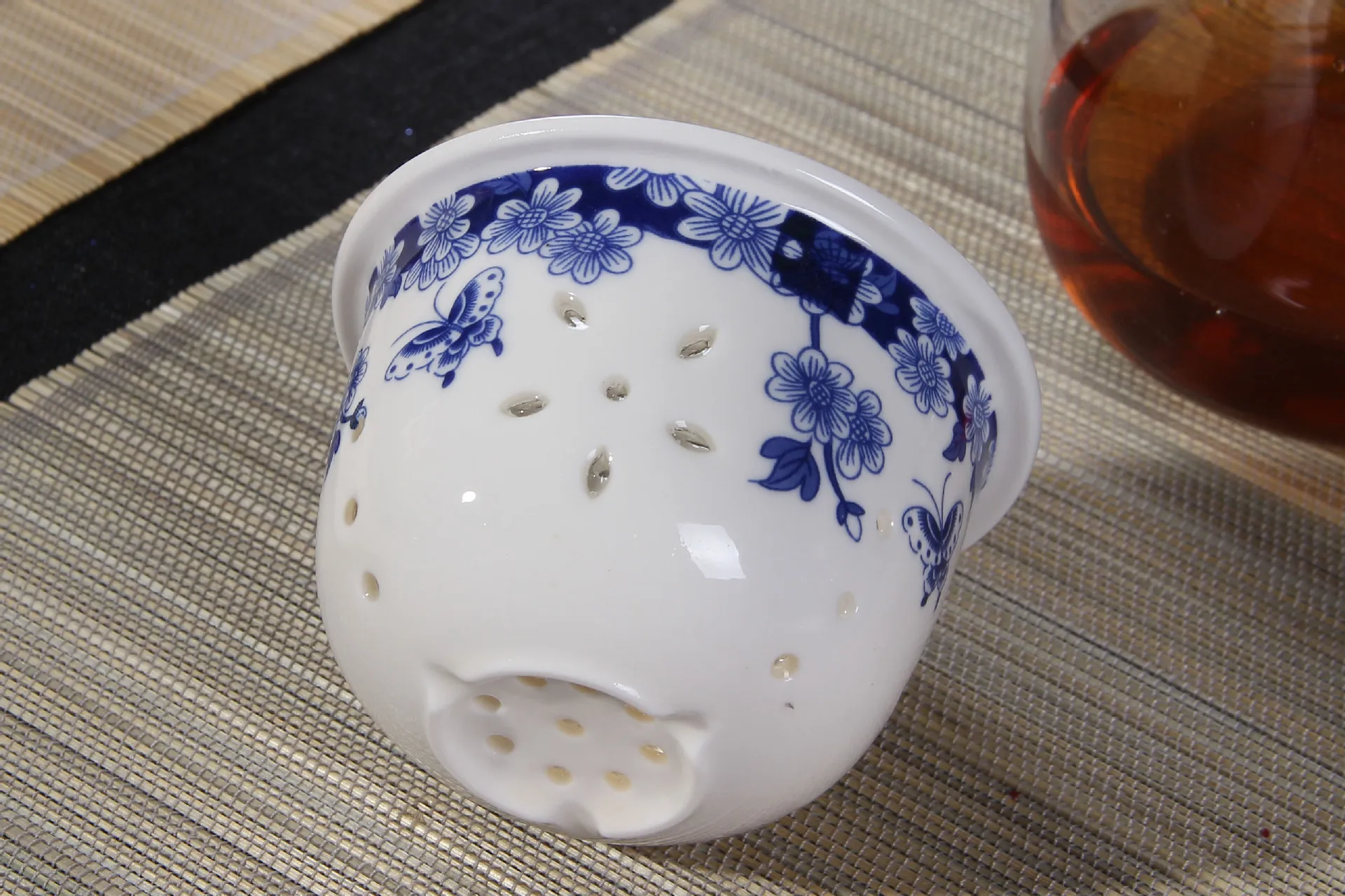 Красивая 350 мл стеклянная чаша с керамическая крышка фильтра/ситечко кофе