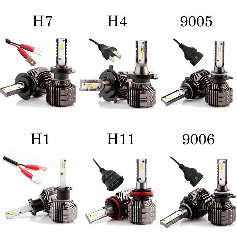 Meetrock 2 шт. Новый csp 9000lm 52 Вт H11 H1 HB3 9005 HB4 9006 H4 H7 светодиодные фары автомобиля источник