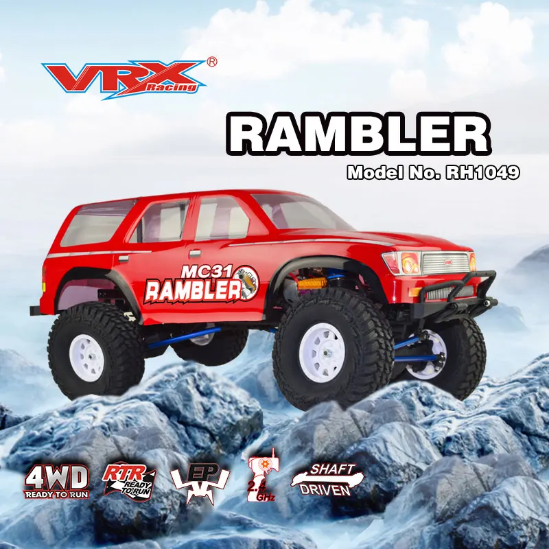 RC гусеничный VRX RH1049 MC31 EBD 1/10 масштаб 4WD Электрический радиоуправляемый автомобиль, 40A матовый ESC/550 36 T мотор/2,4 ГГц/, без батареи и зарядного устройства