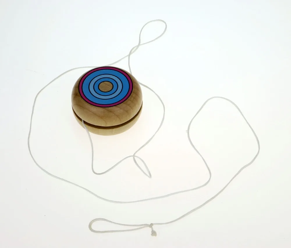 Фото 1 шт./лот йо-йо деревянные игрушки 4,5 см Yo-yo Классические игрушки 4 вида Детский образовательный подарок на день рождения №4