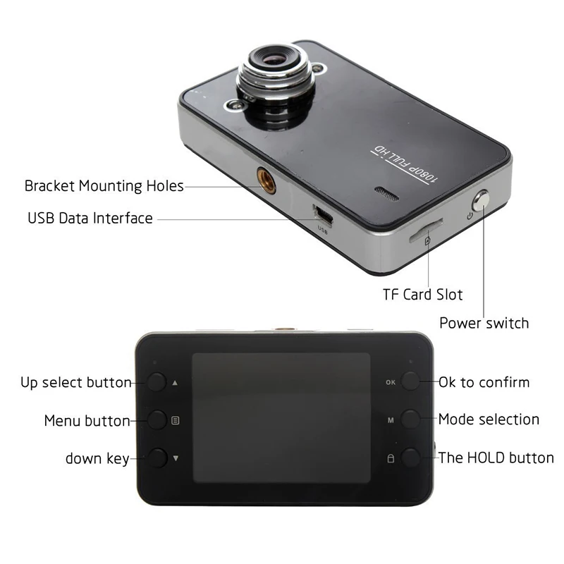 Мини Видеорегистраторы для автомобилей Камера Dash Cam HD 1080 P видео регистратор с