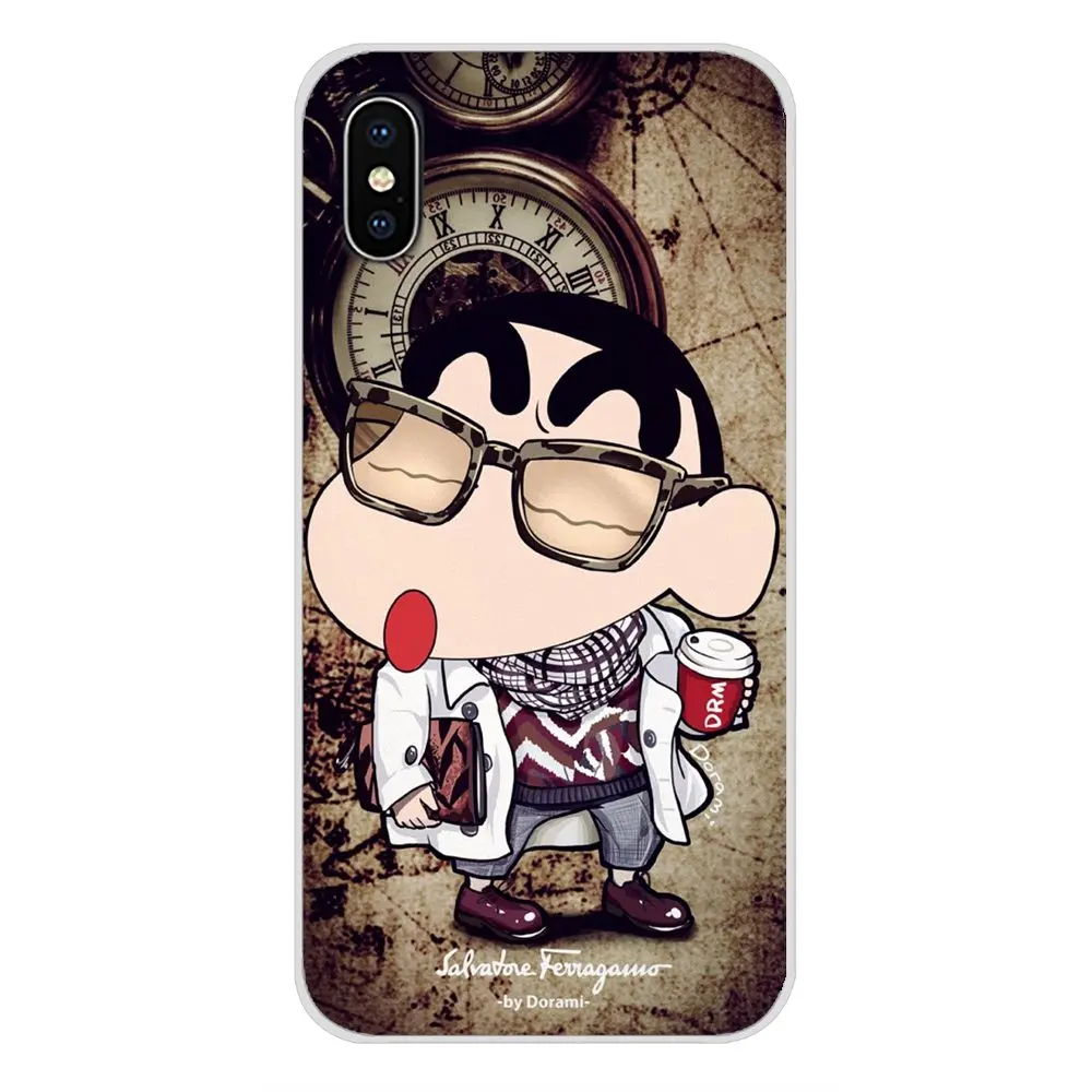 Мультфильм Crayon Shin Chan аксессуары для телефона Чехлы Samsung Galaxy A5 A6S A7 A8 A9S Star J4 J6 J7 J8 Prime