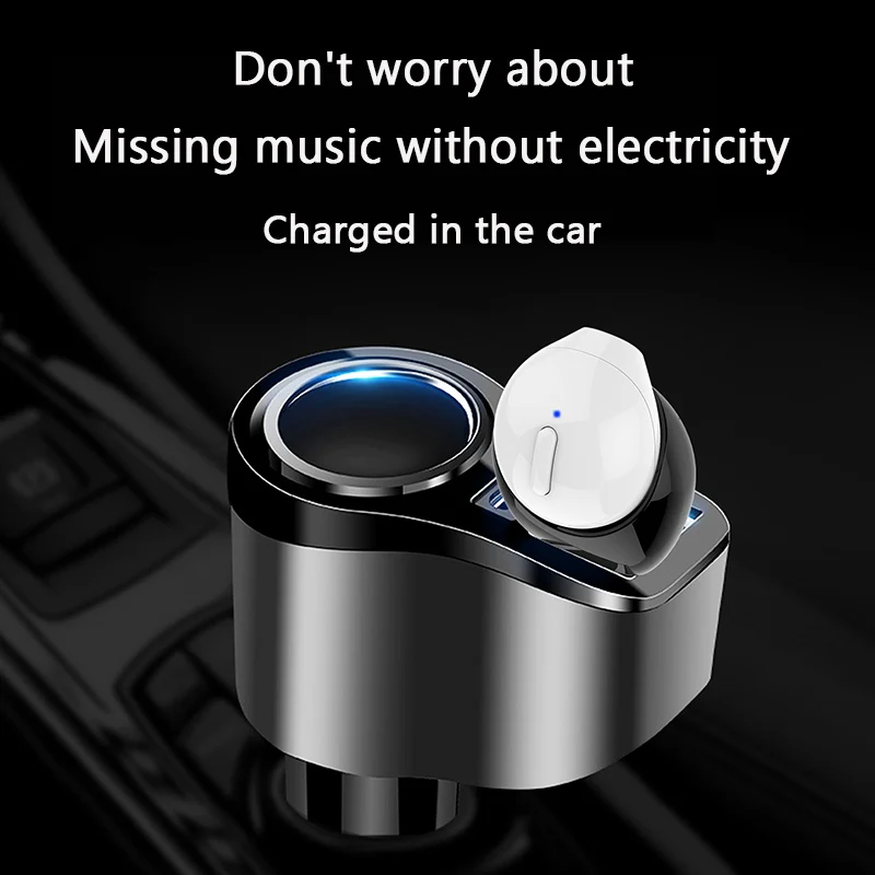 Беспроводная bluetooth гарнитура Автомобильная Bluetooth USB Магнитная Зарядка Мини