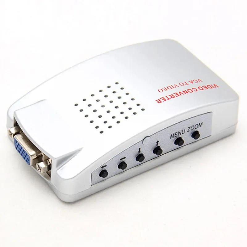 Универсальный ПК VGA к ТВ AV RCA адаптер сигнала конвертер видео переключатель Xbox PS3 4