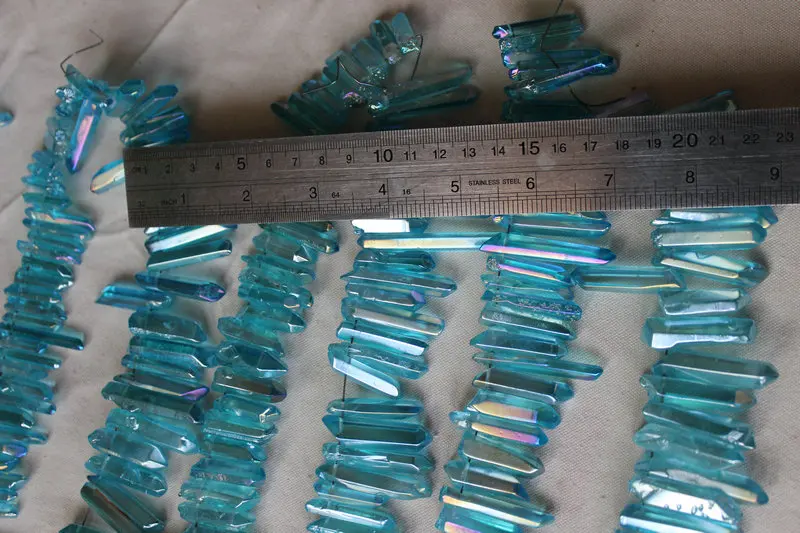 Цепочка с подвеской из кварцевого кристалла Rainbow Aqua Aura 50 шт.|necklace necklace|necklace