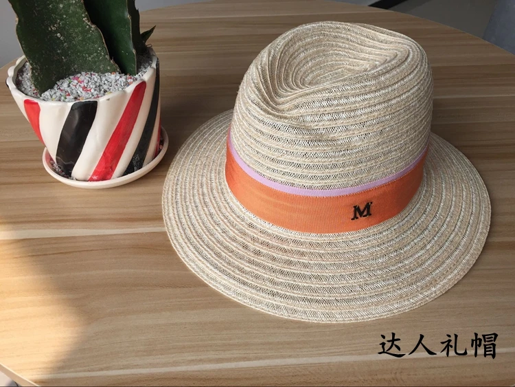 Летняя мода m широкополая sunbonnet Роскошные strawhat пляж шапка женская шляпа