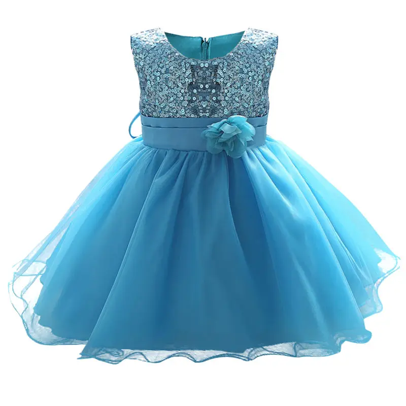 Платье для крещения для новорожденных девочек на свадьбу, рождественскую вечеринку, платье на крестины для малышей, платье на день рождения для девочек 1 год - Цвет: L