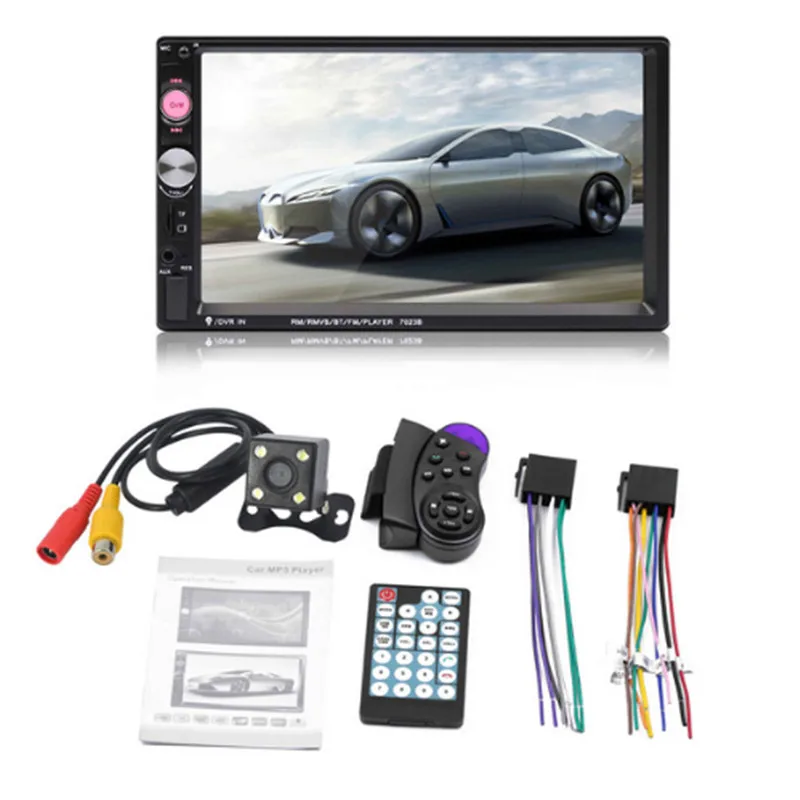 Автомагнитола 2 din MP5-плеер с 7 &quotсенсорным экраном Bluetooth USB TF FM камерой и пультом