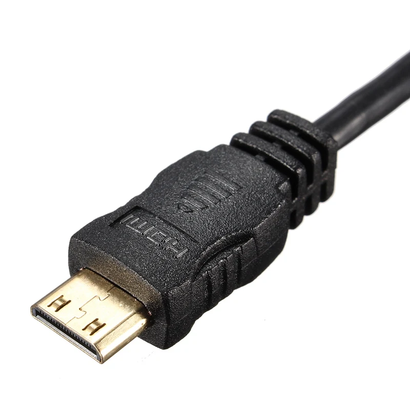 LEORY 30 см 1 фута HDMI 4 Mini штекер к Micro Мужской видео кабель адаптер типа C D Высокое