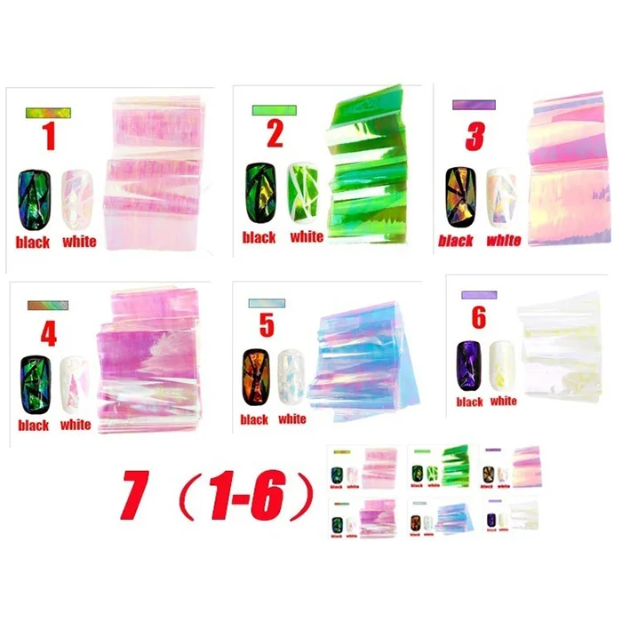 Горячая 1/6 шт бумажные женские аксессуары для стикеры 3D на ногти Nail Art DIY