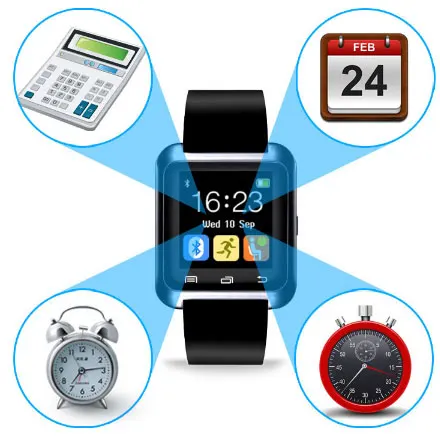 Наручные часы Bluetooth Смарт уведомление сообщений Smartwatches для Android смартфон IOS