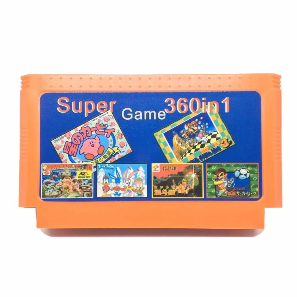 Картридж игровой 360 в 1 для 8-битной консоли с двойным Dragon1 2 3 4/Adventure Island1 4/ Snow Bros 10 шт.