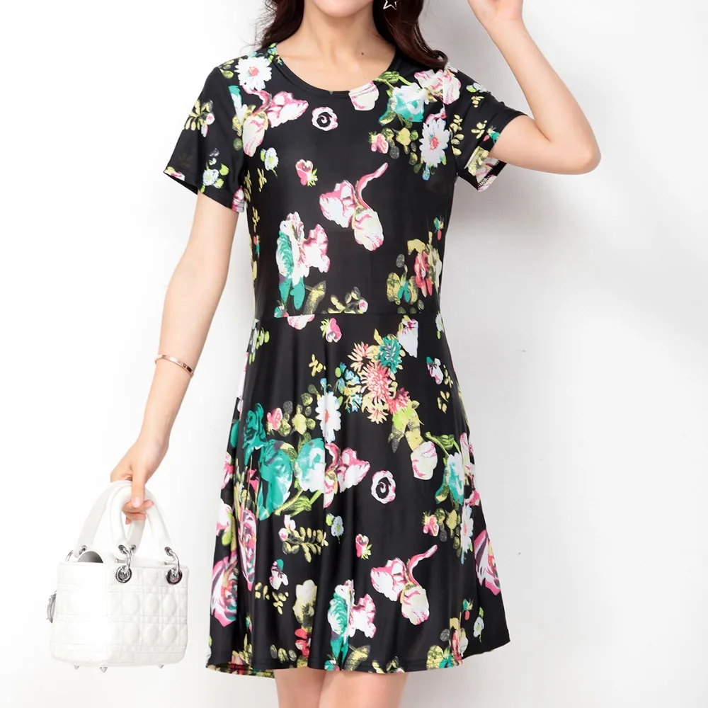Высокое Качество Женщины Моды Dress Vintage Летние Платья С Коротким Рукавом Офис Bodycon