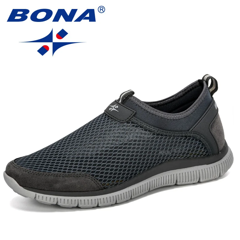 BONA New Style Men Breathable Comfortable Fashion Sneakers Wear-Resistant Lightweight Man Causal Shoes Zapatos Hombre Male |