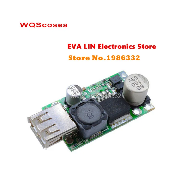 WS16 LM2596 HV 3A 15W 5V модуль зарядного устройства USB DC к 7 56V 9V 12V 24V 36V 48V понижающий
