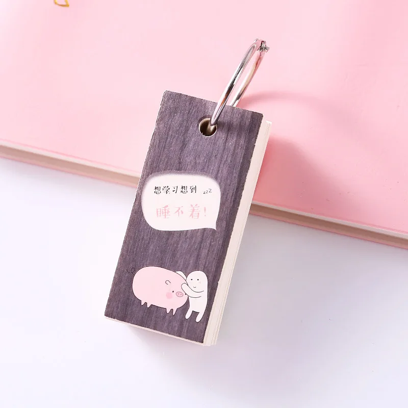 pig 1 1 шт. Розовый Милый Kawaii вкладыш канцелярский блокнот для заметок карманный портативный свинья КИТ животные память блокнот домашний офис школьные принадлежности - Цвет: pig 1