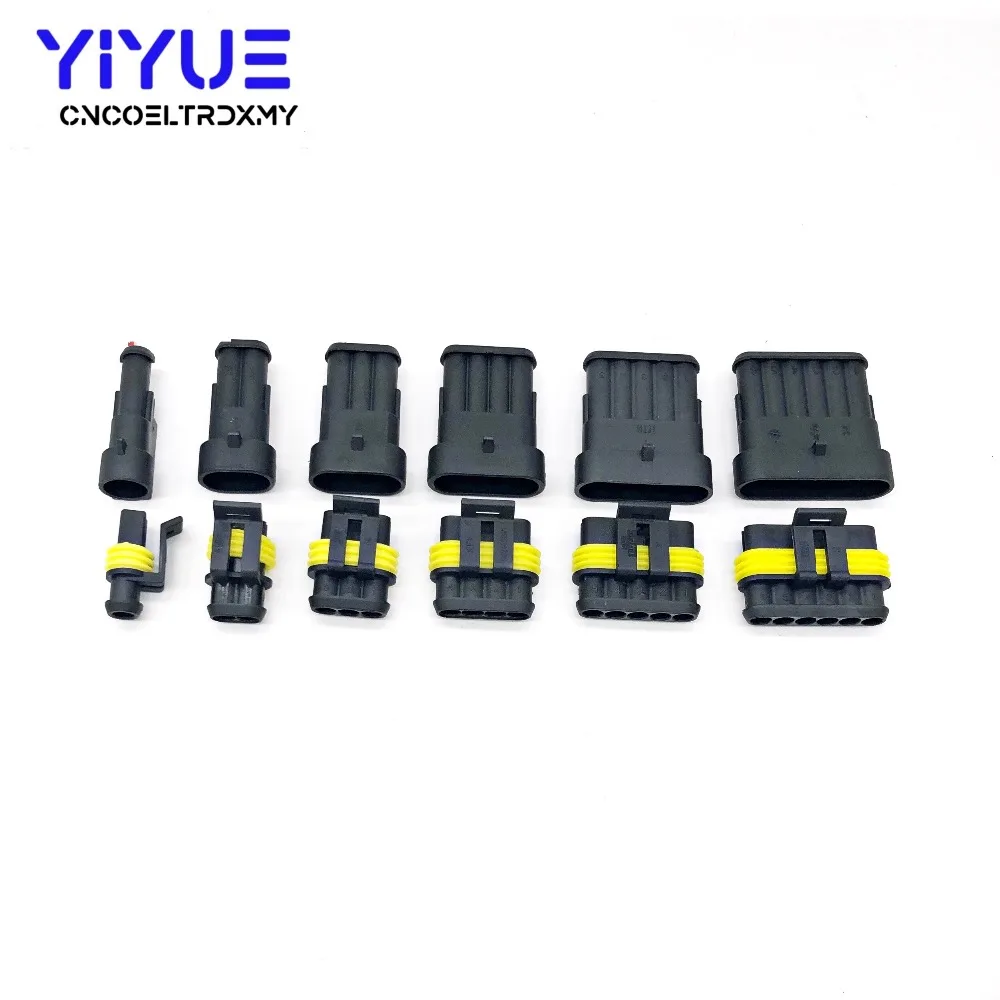 Суперуплотнительный разъем AMP Tyco 1 5 комплект 1/2/3/4/5/6 Pin водонепроницаемый женский