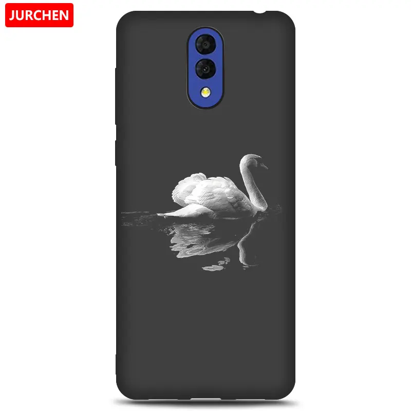 21 JURCHEN Case For Alcatel 3L Case Soft Tpu Silicone Back Cover For Alcatel 3L 3 L Case Cover Funda Printing Bag Cartoon - Цвет: 21