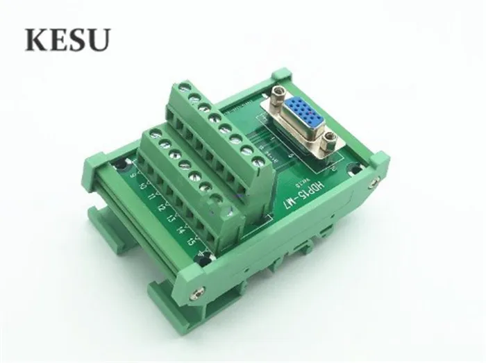 VGA DB15 15 контактный 3 рядный Стандартный мужской женский сигнальный терминал
