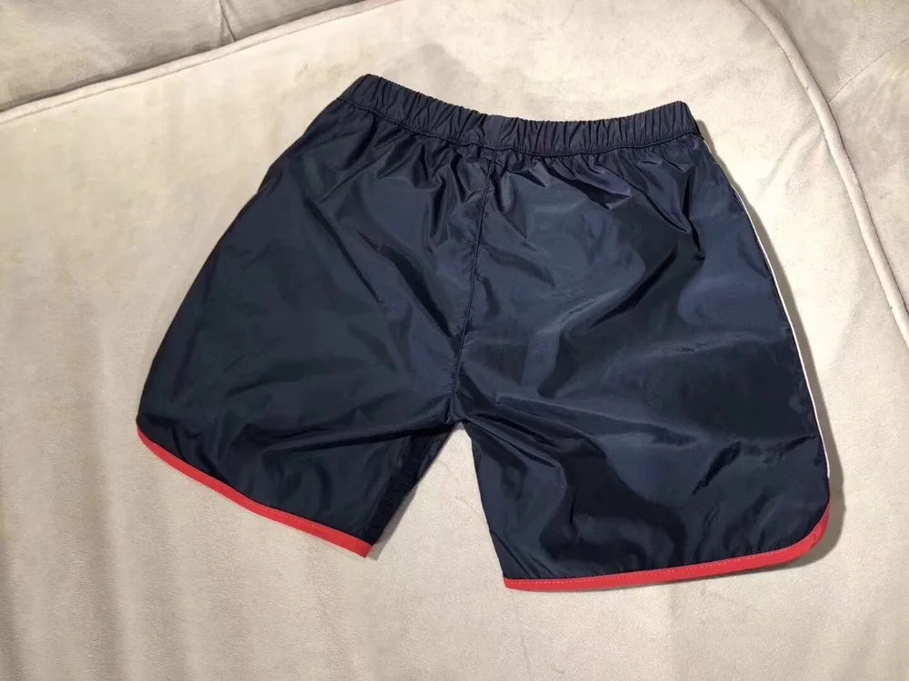 Размер 90-150 см красный и темно-синий купальный костюм шорты для мальчиков модный