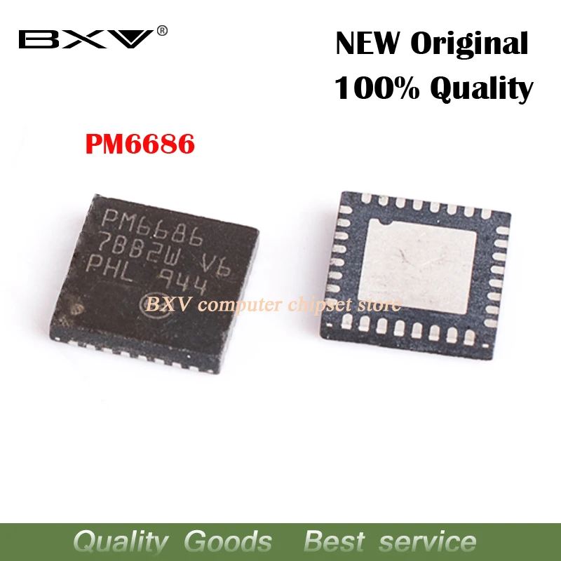 

5pcs PM6686TR PM6686 QFN-32 New Original Free Shipping