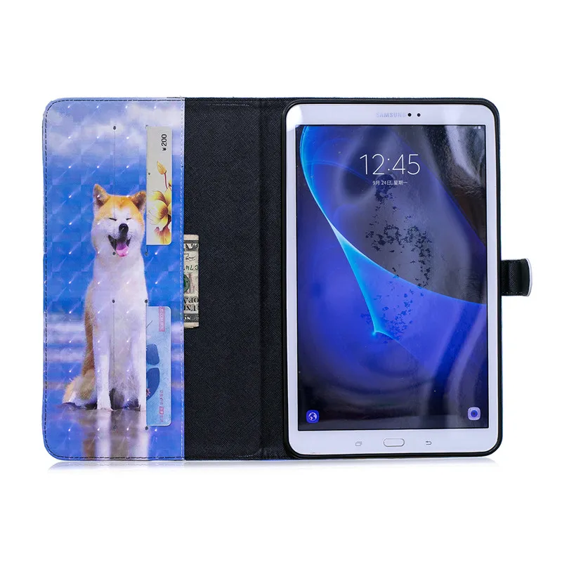 Чехол для samsung Galaxy Tab A6 6 10,1 T585 T580 SM-T585 3D мультфильм PU кожаный чехол Защитный чехол планшет крышка