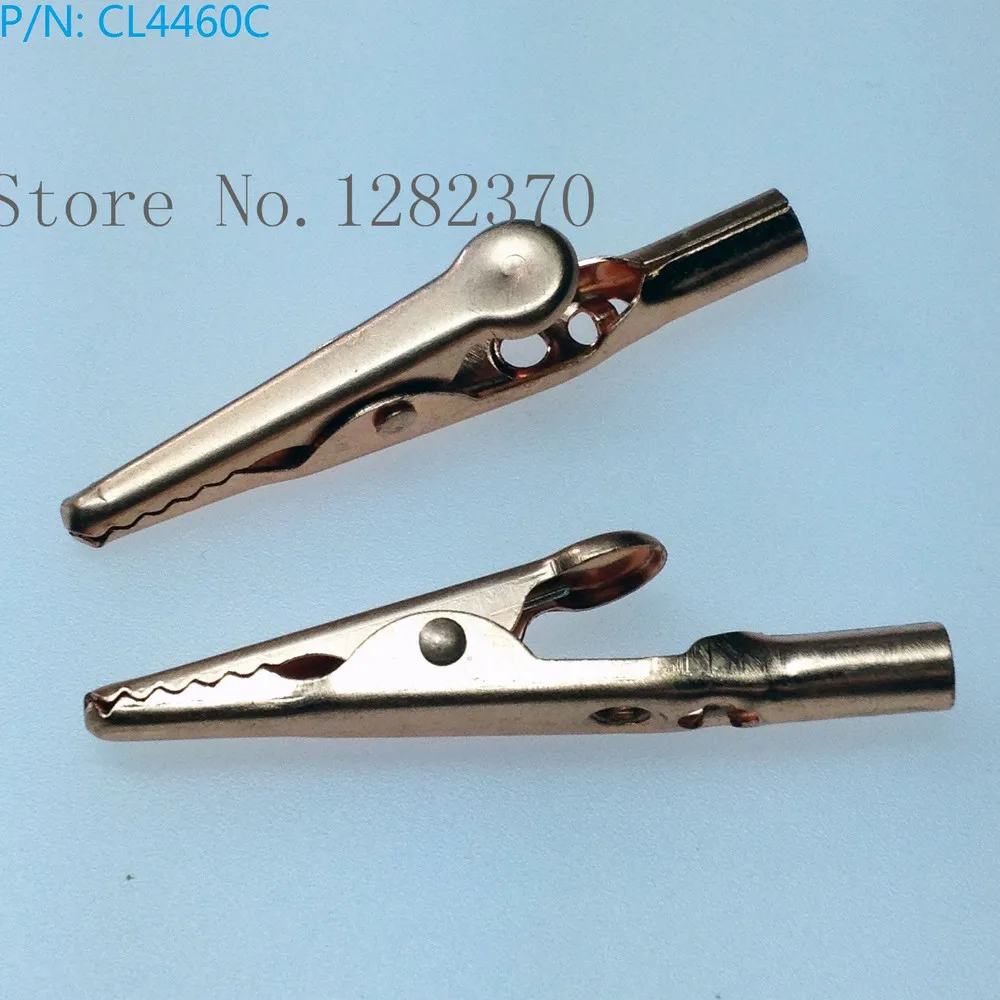 

[SA] CL4460C copper copper RED COPPER 10A entrained crocodile jacket with 4mm jack wire --50pcs/lot