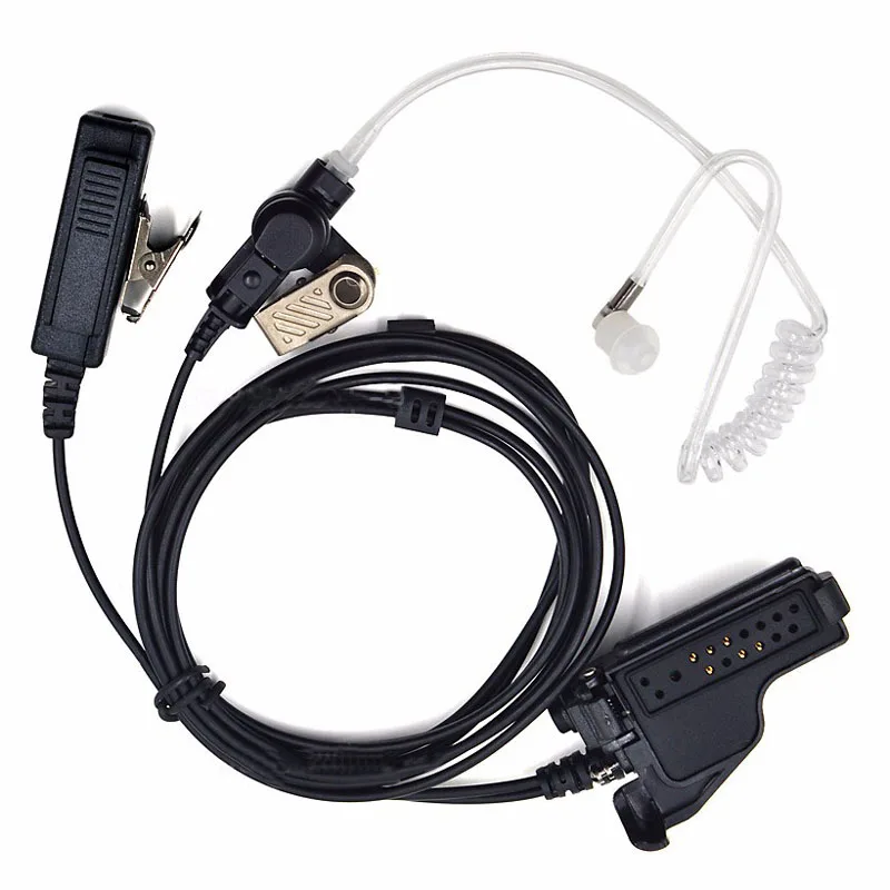 

Acoustic Air Tube Earpiece Headset Big PTT Mic for Motorola HT1000 GP900 GP9000 XTS1500 XTS2500 XTS3000 XTS5000 Portable Radio