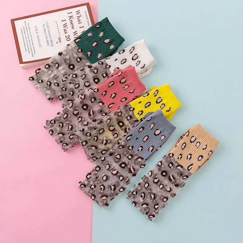 2019 брендовые Детские дышащие леопардовые гольфы для девочек модные мягкие