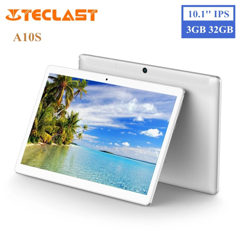 Teclast A10S планшетный ПК 10 1 дюймов ips Android 7 0 MTK 8163 четырехъядерный 3 ГГц 2 Гб ОЗУ 32 ПЗУ
