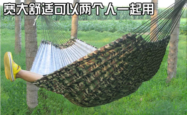 200*150cm Outdoor Portable 2 People camping Hammock sleeping bag Swing Set Parachute Indoor Camouflage Thicken Canvas | Спорт и