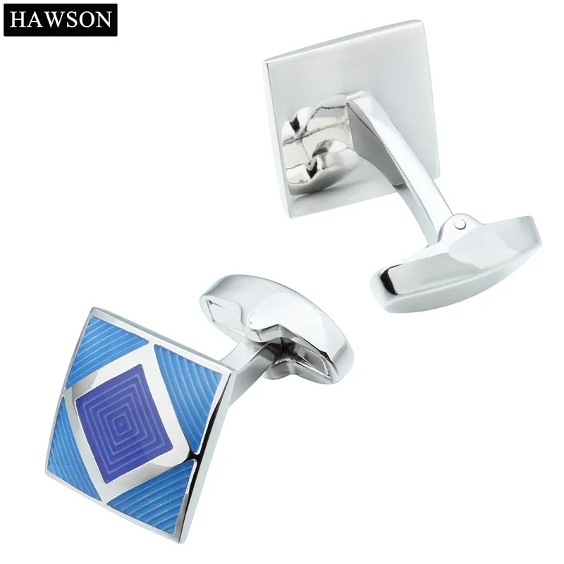 Роскошные свадебные запонки рубашка Кнопка 4 Цвета Эмаль мужские для французских