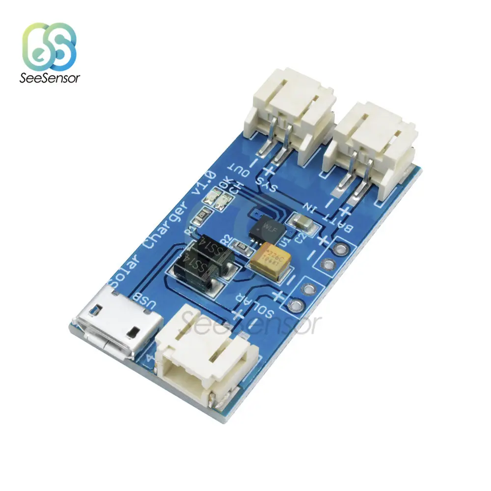 CN3065 Mini Solar Lithium Battery Charger Board Lipo Charging Module Panel Micro USB for Outdoor Camping Sports | Инструменты