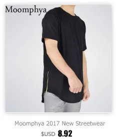Длинные Размеры черные мужские топы футболка t Короткие рукава Повседневная футболка T Wi T H молния бедра Хоп Продажи футболка t Мода s t РЗЭ T-Wear футболка t танец