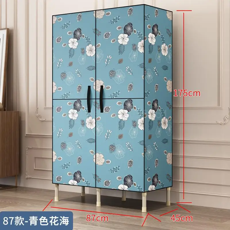 Simple wardrobe fabric storage cabinet storage cabinet wardrobe home simple modern economical cloth cabinet - Цвет: ml2