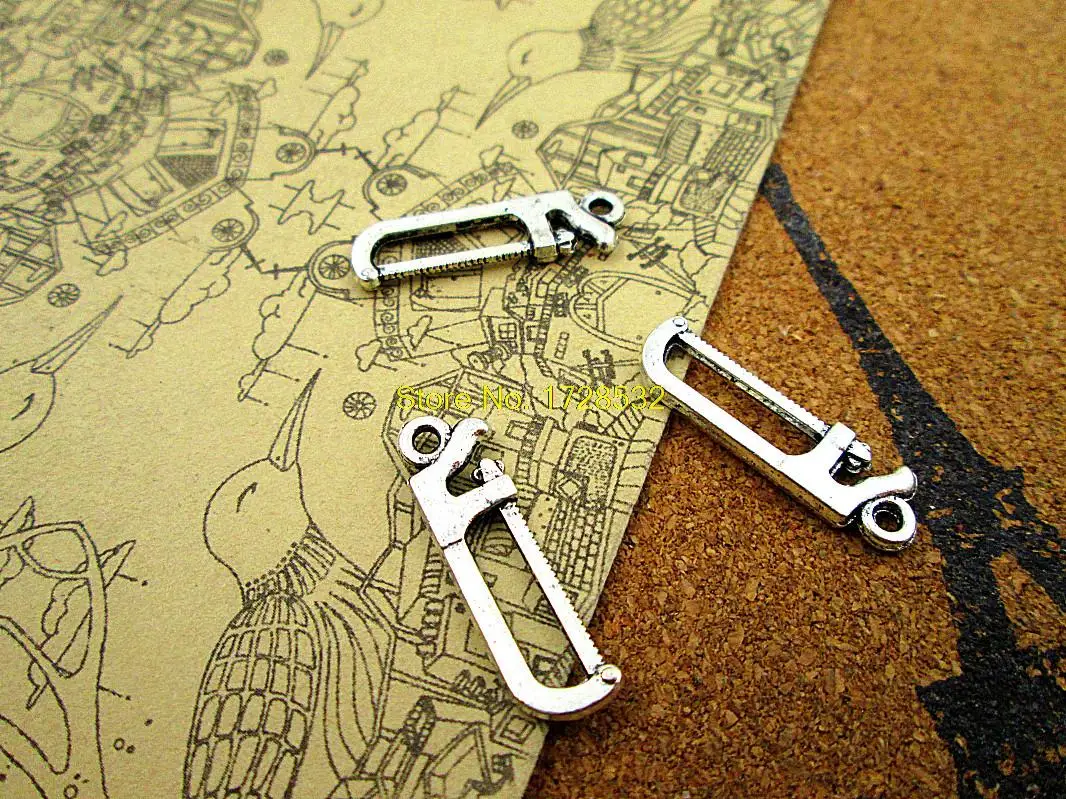 

30pcs hack saw Charms, Antique Tibetan silver hack saw Charms pendants 26x7mm