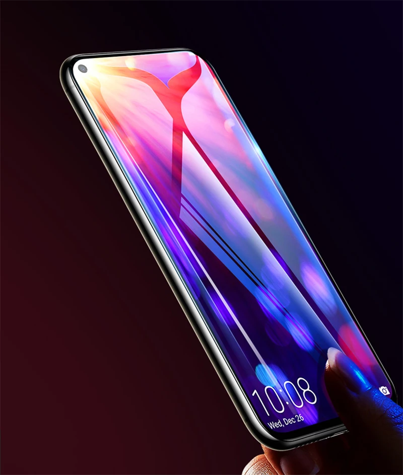Для huawei Honor 20 Pro Закаленное стекло пленка Тонкая Броня крышка для телефона, которая полностью закрывает переднюю часть экрана протектор для huawei Honor View 20 черный